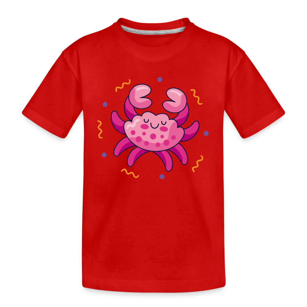 Kid’s Zany Cancer Premium Organic T-Shirt - red