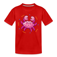 Thumbnail for Kid’s Zany Cancer Premium Organic T-Shirt - red