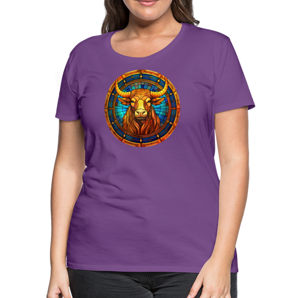 Women’s Mosaic Taurus Premium T-Shirt - purple