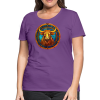 Thumbnail for Women’s Mosaic Taurus Premium T-Shirt - purple