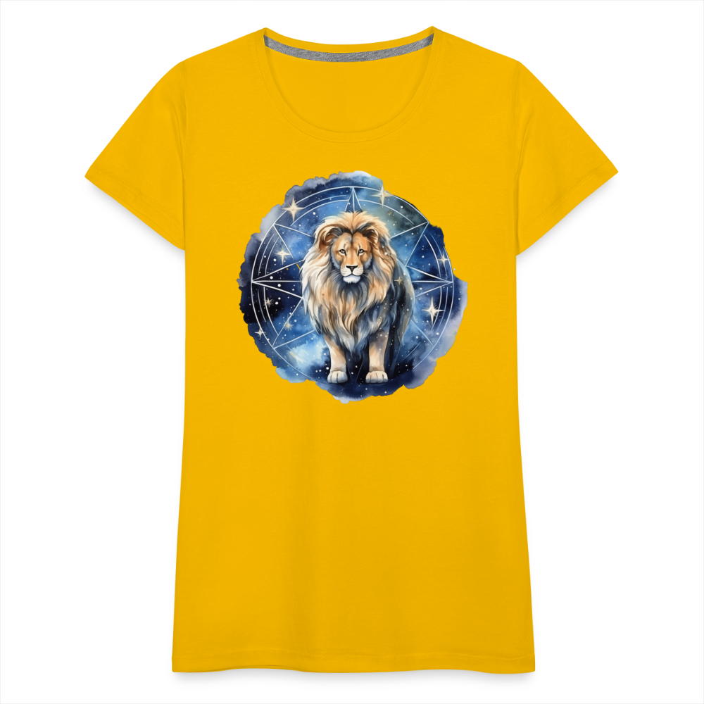 Women's Mythical Words Leo Premium T-Shirt - sun yellow