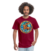 Thumbnail for Men's Mosaic Sagittarius Classic T-Shirt - burgundy