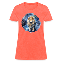 Thumbnail for Women's Mythical Leo T-Shirt - heather coral