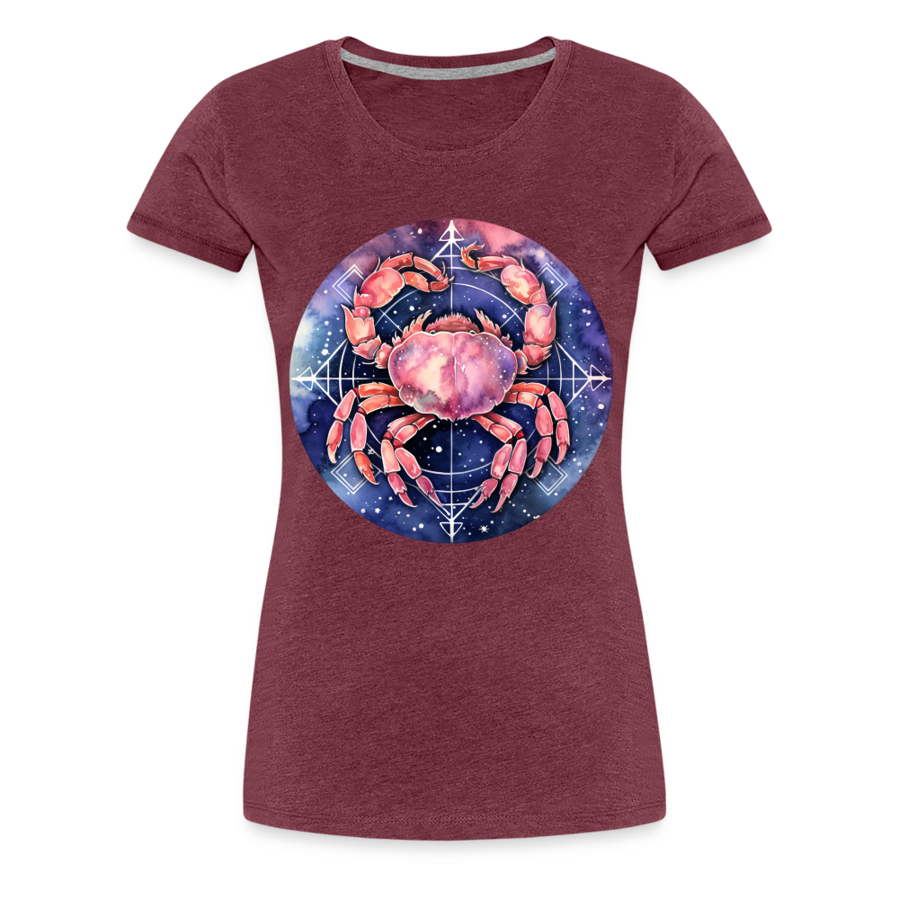 Women’s Mythical Cancer Premium T-Shirt - heather burgundy