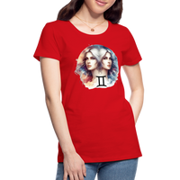 Thumbnail for Women’s Mythical Gemini Premium T-Shirt - red