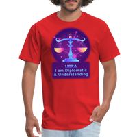 Thumbnail for Men's Neon Libra Classic T-Shirt - red