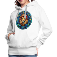 Thumbnail for Women’s Mosaic Leo Premium Hoodie - white