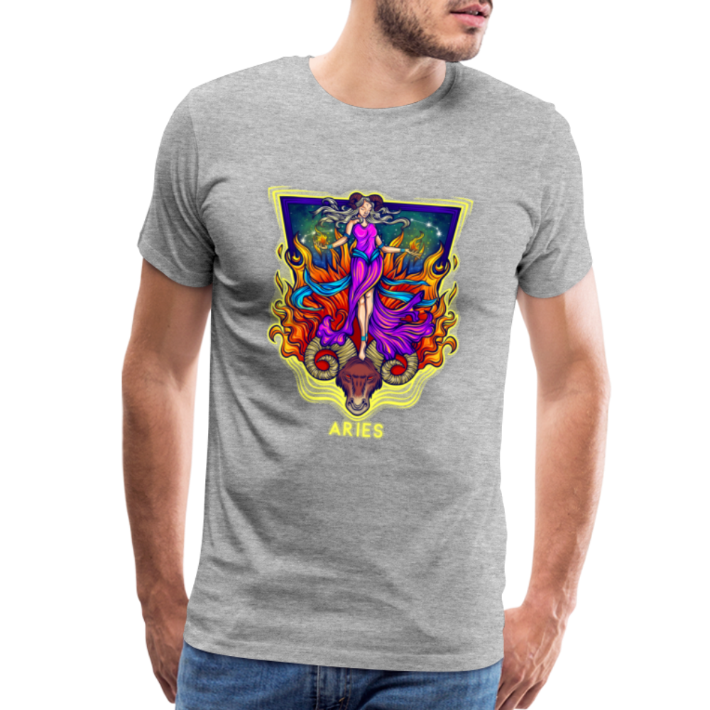 Men's Psychedelic Premium T-Shirt - heather gray