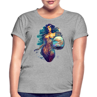 Thumbnail for Women's Mythical Aquarius Relaxed Fit T-Shirt - heather gray