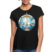 Thumbnail for Women's Mythical Libra Relaxed Fit T-Shirt - black