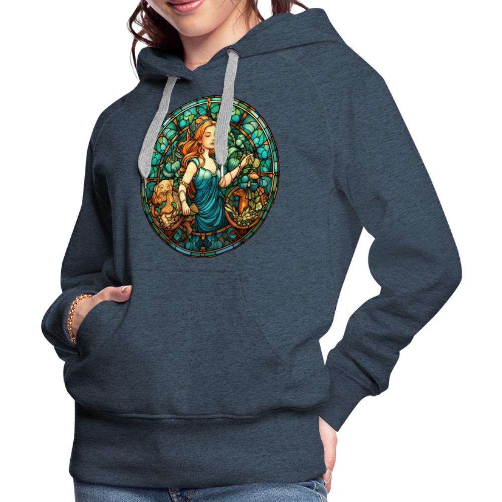 Women’s Mosaic Virgo Premium Hoodie - heather denim