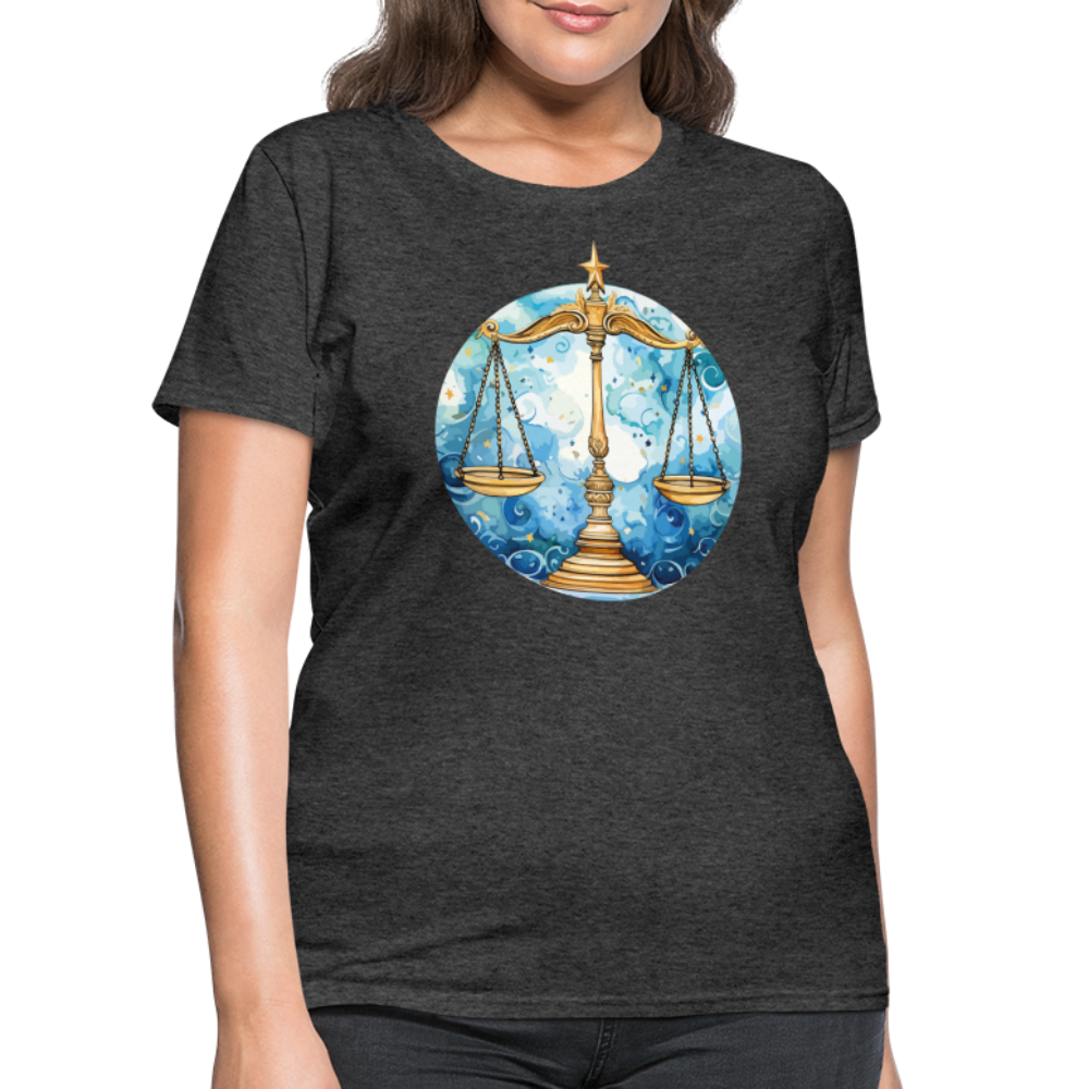 Women's Mythical Libra T-Shirt - heather black