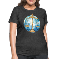 Thumbnail for Women's Mythical Libra T-Shirt - heather black