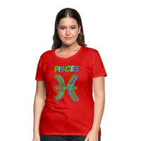 Thumbnail for Women's Power Words Pisces Premium T-Shirt - red