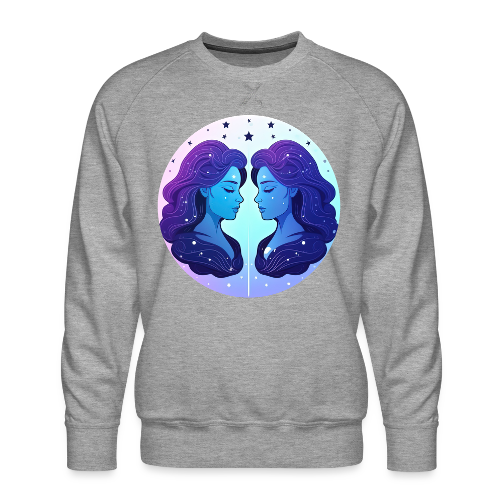 Men’s Magic Gemini Premium Sweatshirt - heather grey