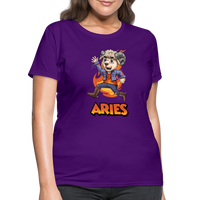 Thumbnail for Women's Playful Aries T-Shirt - purple