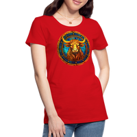 Thumbnail for Women’s Mosaic Taurus Premium T-Shirt - red