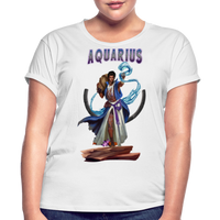 Thumbnail for Women's Aquarius Relaxed Fit T-Shirt - white