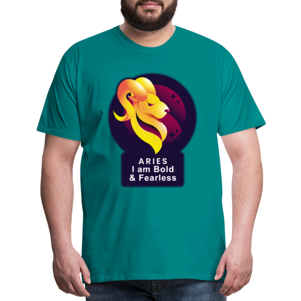 Men's Glow Aries Premium T-Shirt - teal