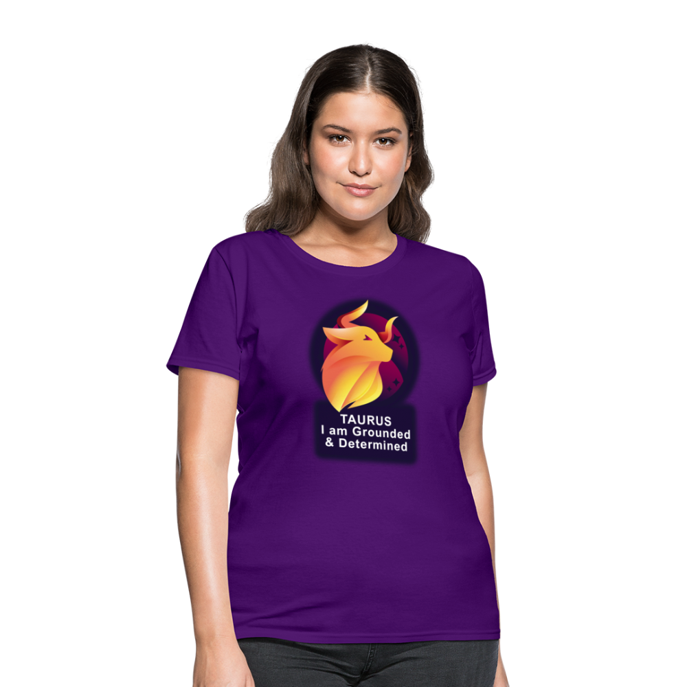 Women's Glow Taurus T-Shirt - purple