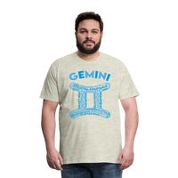 Thumbnail for Men's Power Words Gemini Premium T-Shirt - heather oatmeal