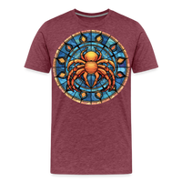 Thumbnail for Men's Mosaic Cancer Premium T-Shirt - heather burgundy