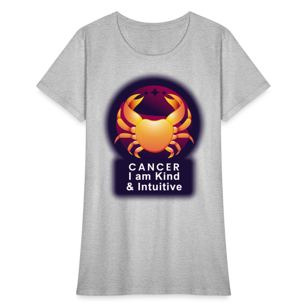 Women's Glow Cancer T-Shirt - heather gray