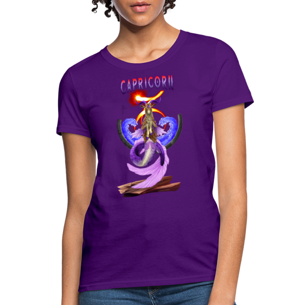 Astral Capricorn Women's T-Shirt - purple