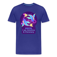 Thumbnail for Men's Neon Pisces Premium T-Shirt - royal blue