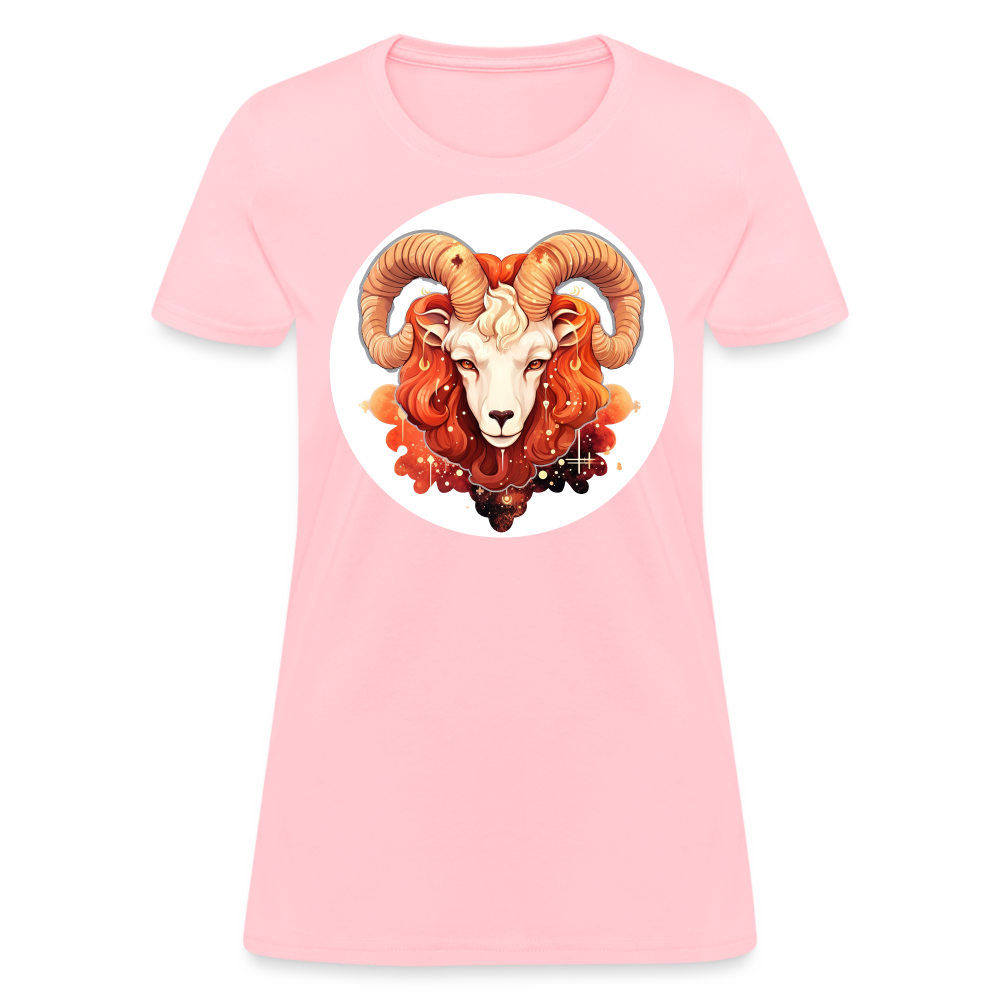 Women's Symbol Aries T-Shirt - pink