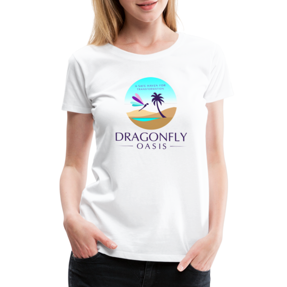 Women's Dragonfly Oasis V.1 Premium T-Shirt - white