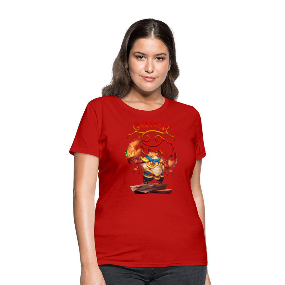 Women's Astral Cancer T-Shirt - red