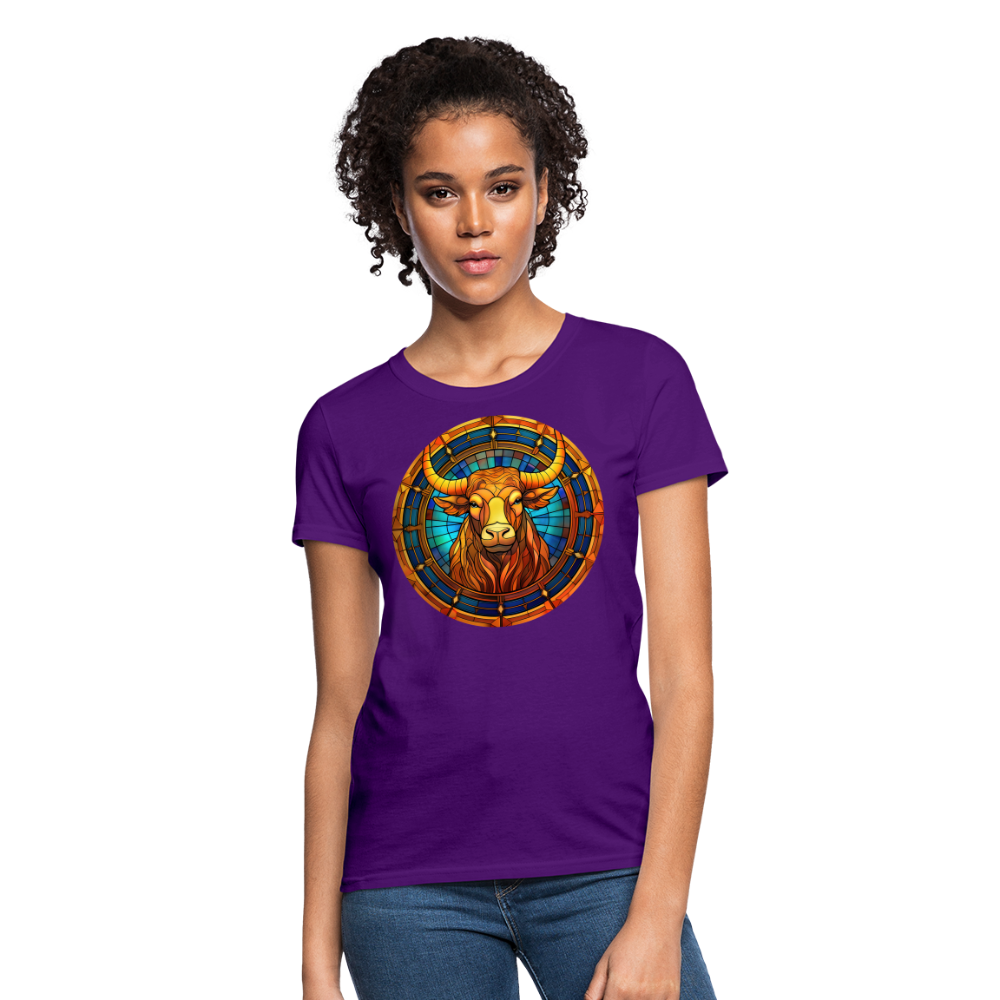 Women's Mosaic Taurus T-Shirt - purple