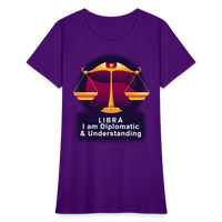 Thumbnail for Women's Glow Libra T-Shirt - purple