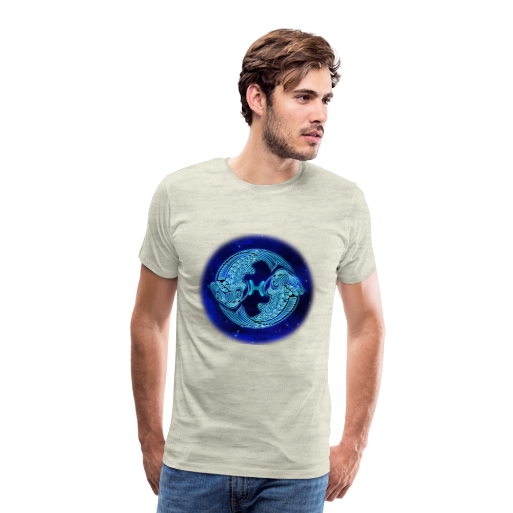 Men's Pisces Premium T-Shirt - heather oatmeal