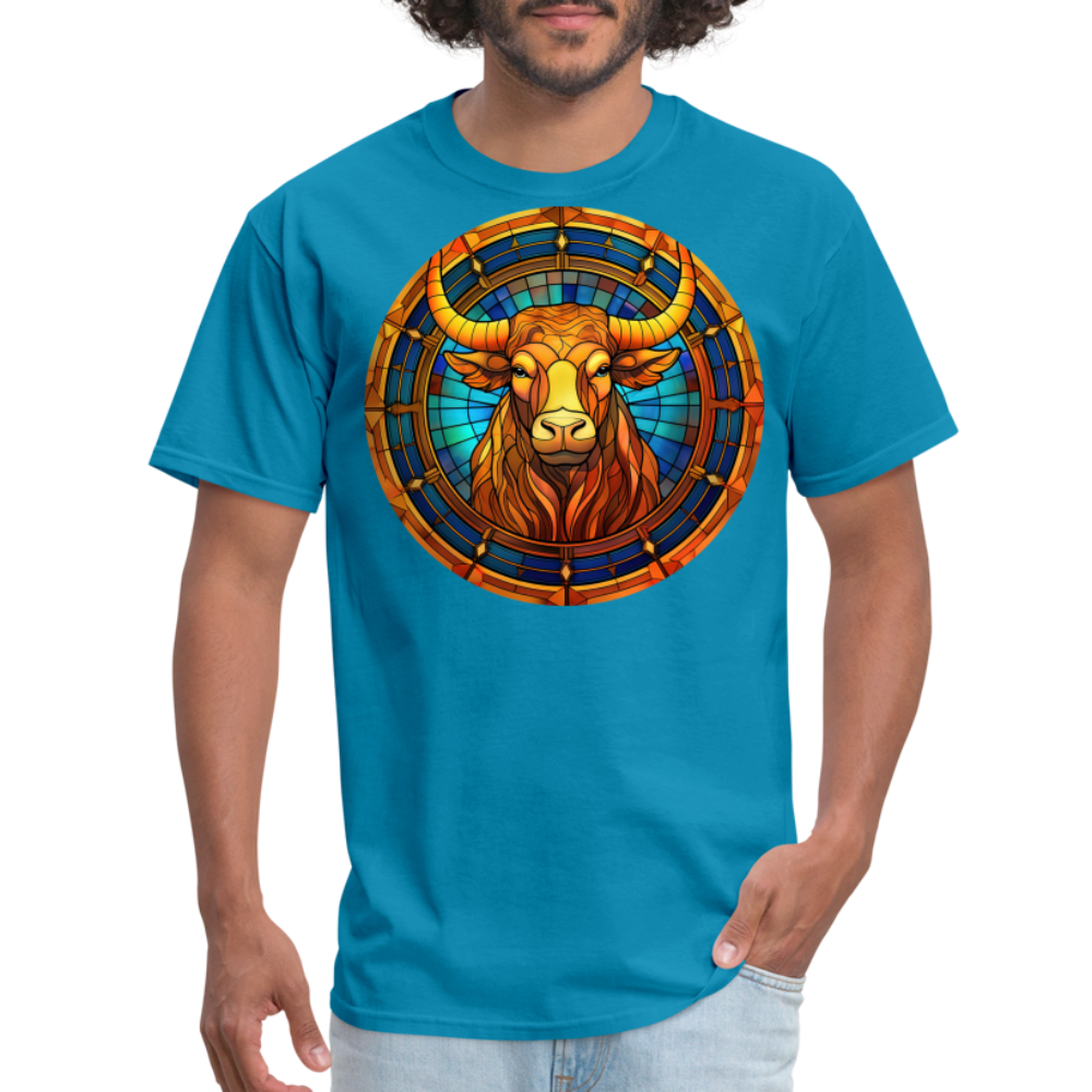 Men's Mosaic Taurus Classic T-Shirt - turquoise