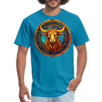 Thumbnail for Men's Mosaic Taurus Classic T-Shirt - turquoise