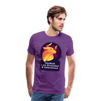 Thumbnail for Men's Glow Taurus Premium T-Shirt - purple