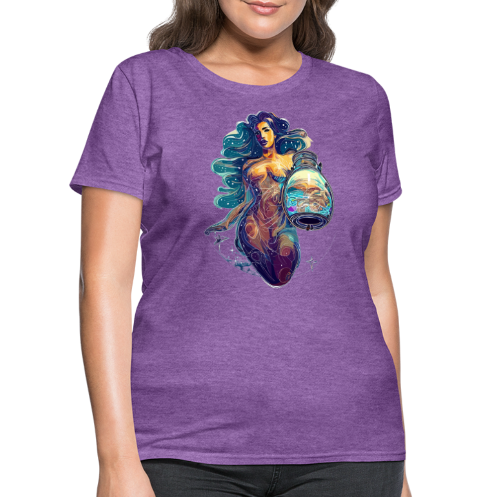 Women's Mythical Aquarius T-Shirt - purple heather