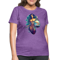 Thumbnail for Women's Mythical Aquarius T-Shirt - purple heather