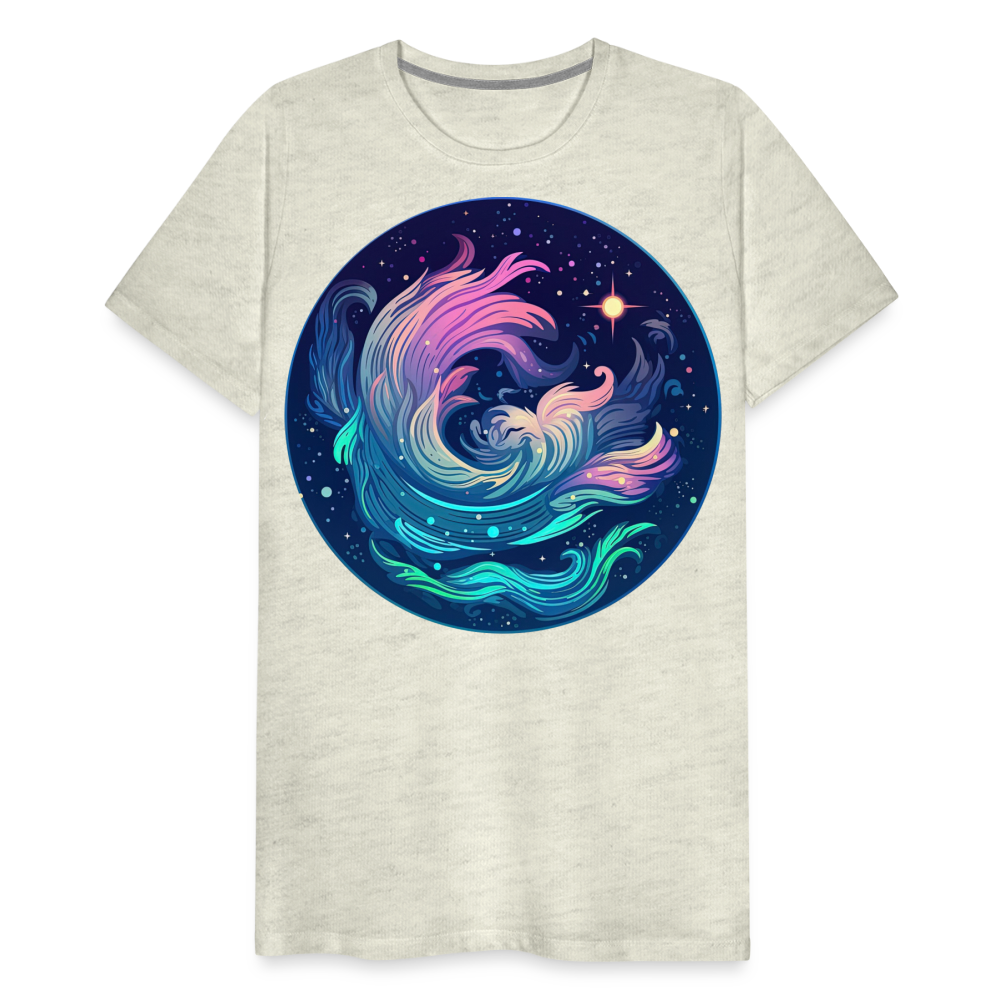 Men's Magic Aquarius Premium T-Shirt - heather oatmeal