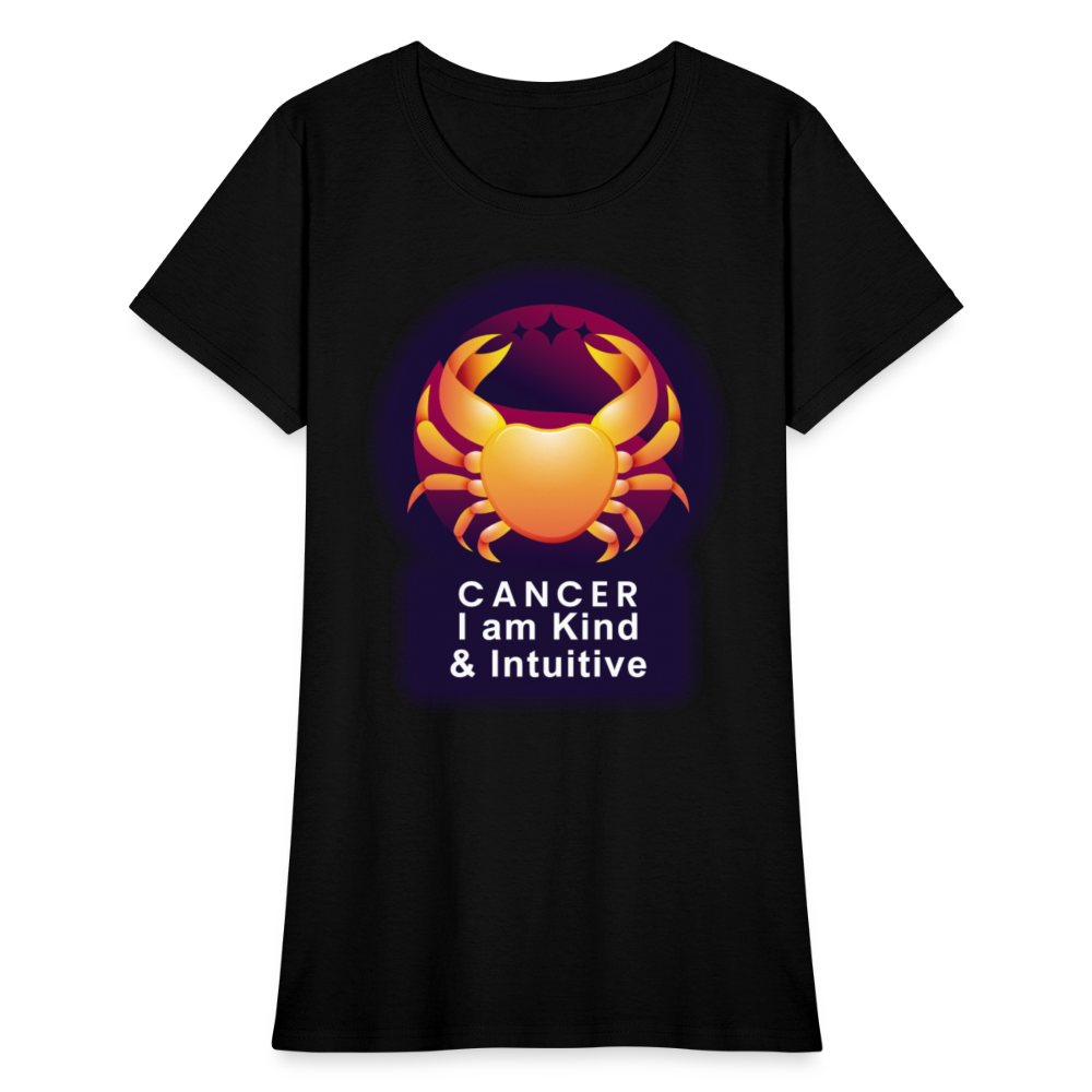 Women's Glow Cancer T-Shirt - black