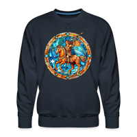 Thumbnail for Men’s Mosaic Sagittarius Premium Sweatshirt - navy