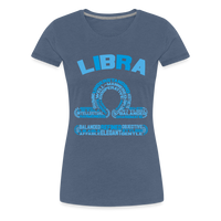 Thumbnail for Women's Power Words Libra Premium T-Shirt - heather blue