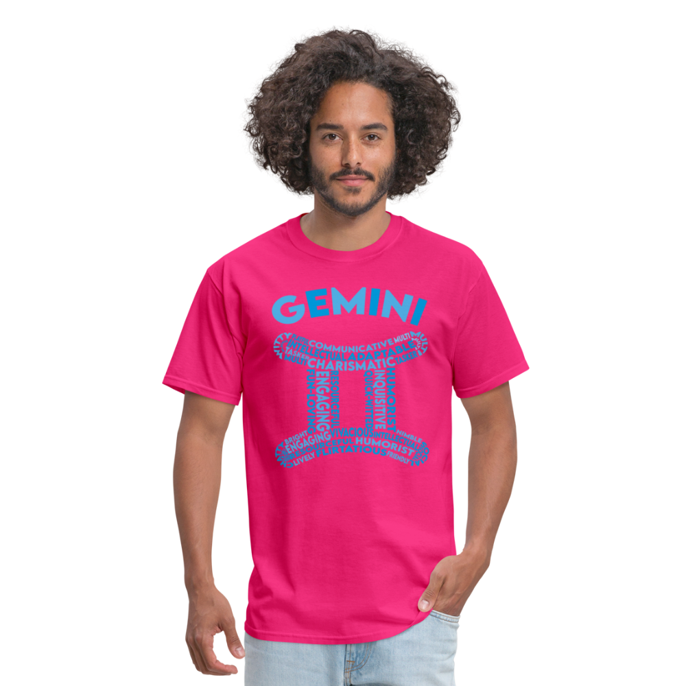 Men's Power Words Gemini Classic T-Shirt - fuchsia