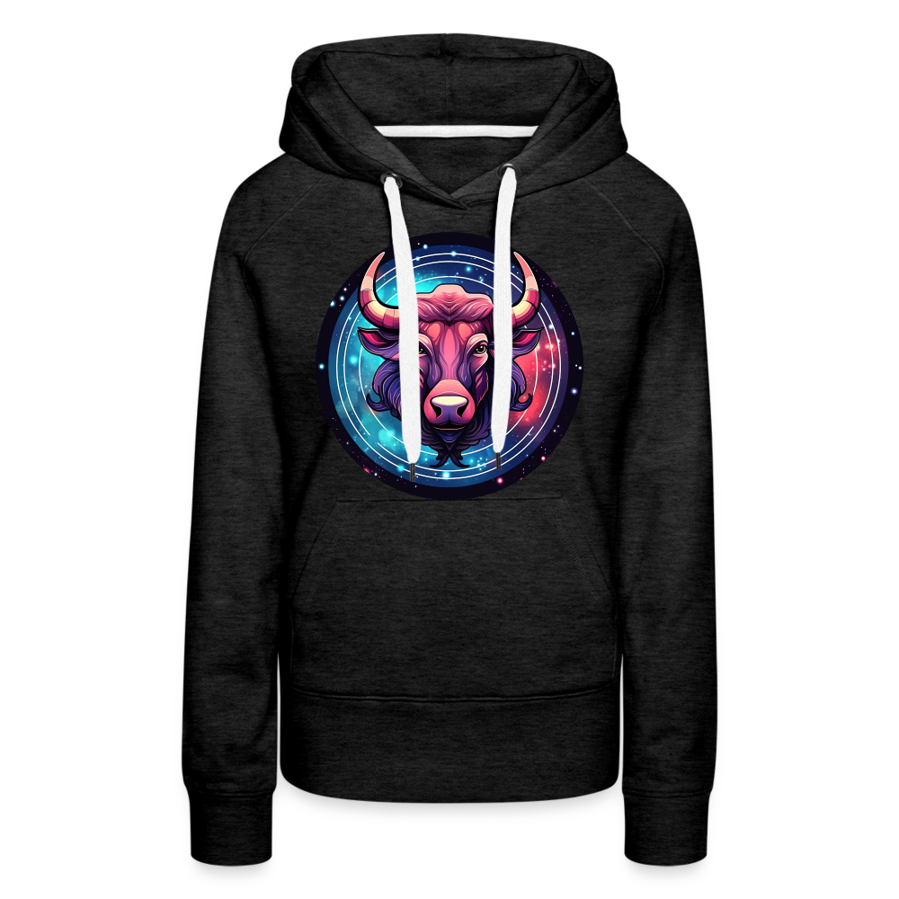 Women’s Mystic Taurus Premium Hoodie - charcoal grey