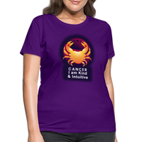 Thumbnail for Women's Glow Cancer T-Shirt - purple