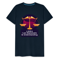 Thumbnail for Men's Glow Libra Premium T-Shirt - deep navy