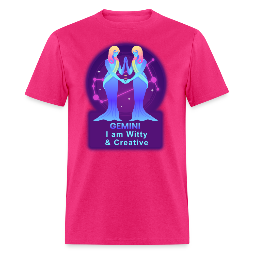 Men's Neon Gemini Classic T-Shirt - fuchsia