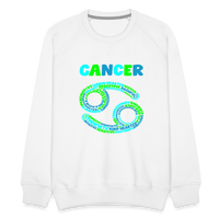 Thumbnail for Men's Power Words Cancer Premium Sweatshirt - white